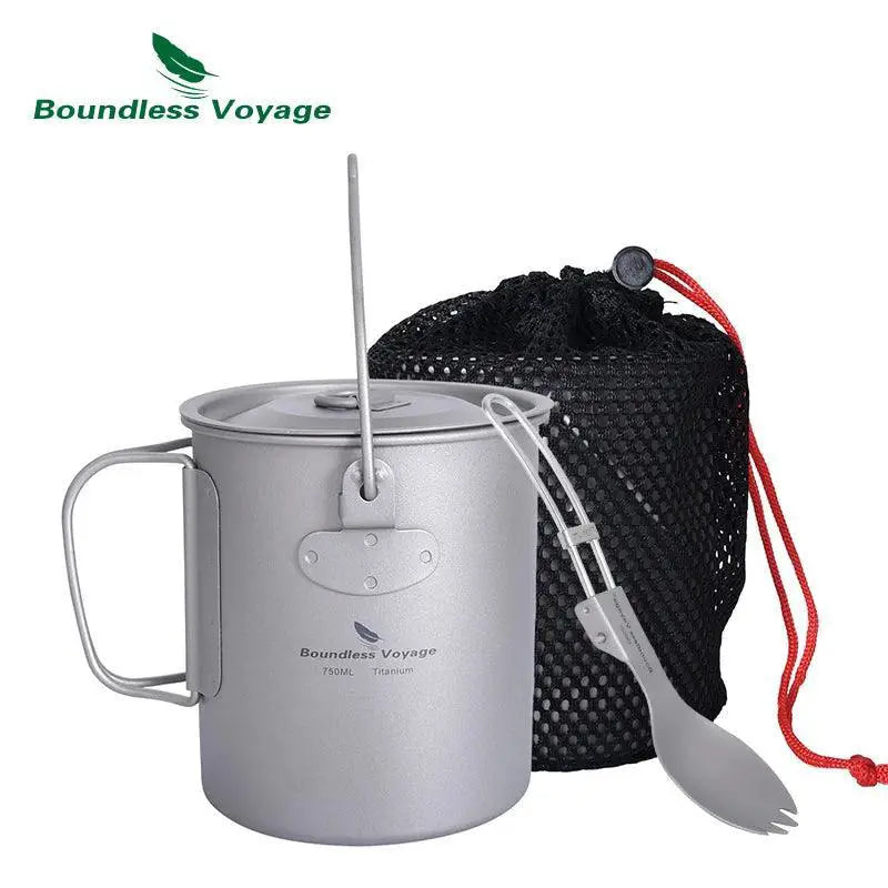 Durable Titanium Camping Mug for Hiking — Ti3033D 200ml