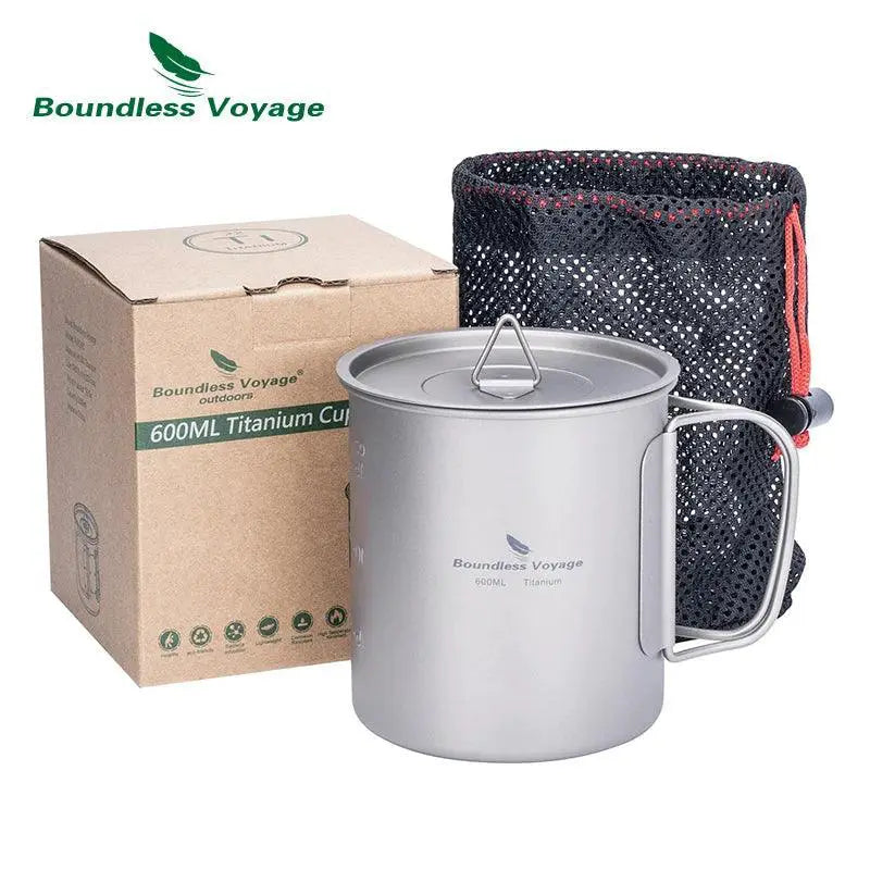 Durable Titanium Camping Mug for Hiking — product view