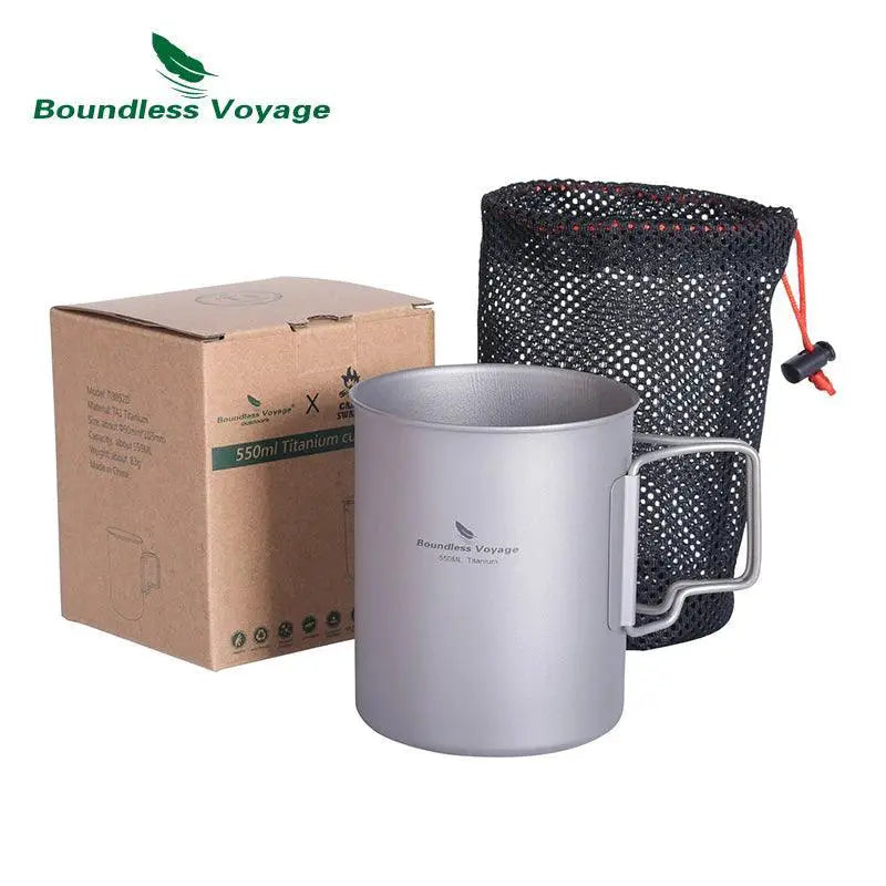 Durable Titanium Camping Mug for Hiking — product view