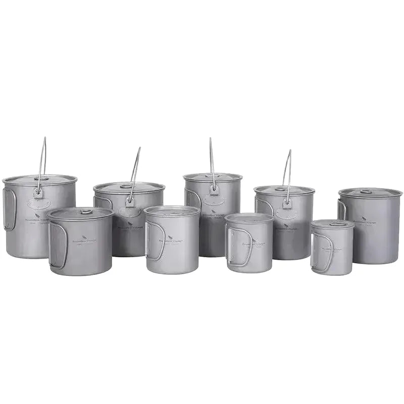 Durable Titanium Camping Mug for Hiking — Ti3040D 900ml