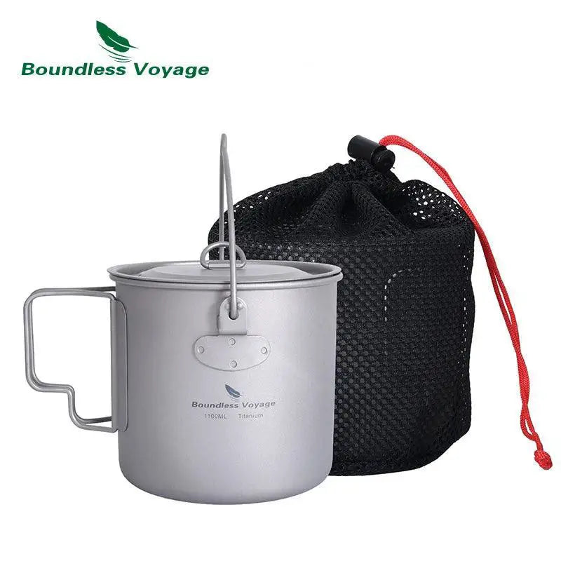 Durable Titanium Camping Mug for Hiking — Ti3046D