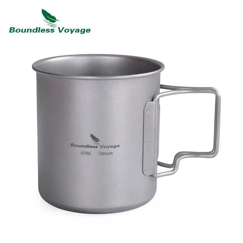 Durable Titanium Camping Mug for Hiking — Ti3034D 300ml