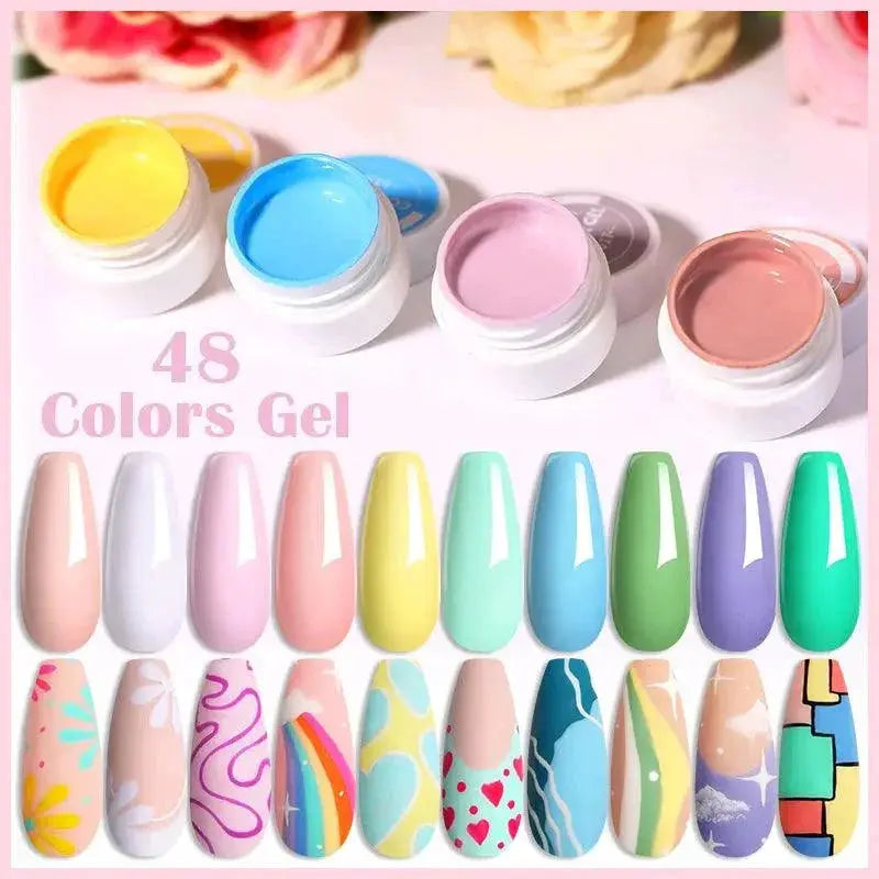 LILYCUTE Colorful Gel Nail Polish Kit Salon Quality At Home