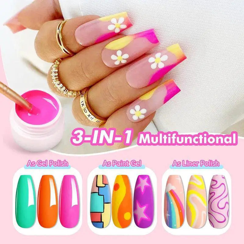 LILYCUTE Colorful Gel Nail Polish Kit Salon Quality At Home