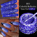 LILYCUTE Glitter Gel Polish Reflective Long-lasting Eco-Friendly
