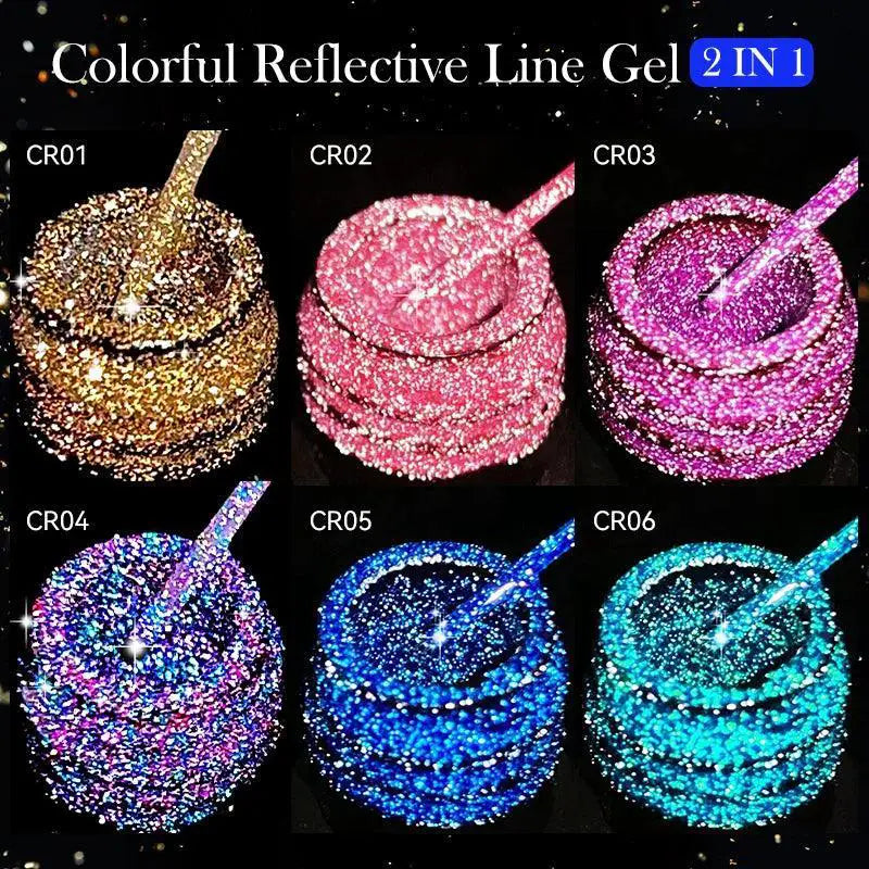 LILYCUTE Reflective Glitter Gel Polish Eco Friendly