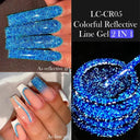 LILYCUTE Glitter Gel Polish Reflective Long-lasting Eco-Friendly