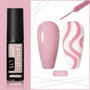 LILYCUTE Glitter Gel Polish Reflective Long-lasting Eco-Friendly