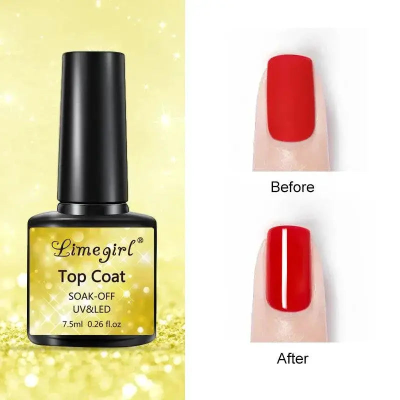 Limegirl UV Gel Top Coat Salon Quality Nail Care Essential