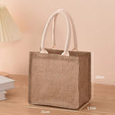 Linen Inspired Tote Bags Hand Painted Cotton Sacks Shopping Bag For Everyday Use