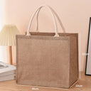 Linen Inspired Tote Bags Hand Painted Cotton Sacks Shopping Bag For Everyday Use