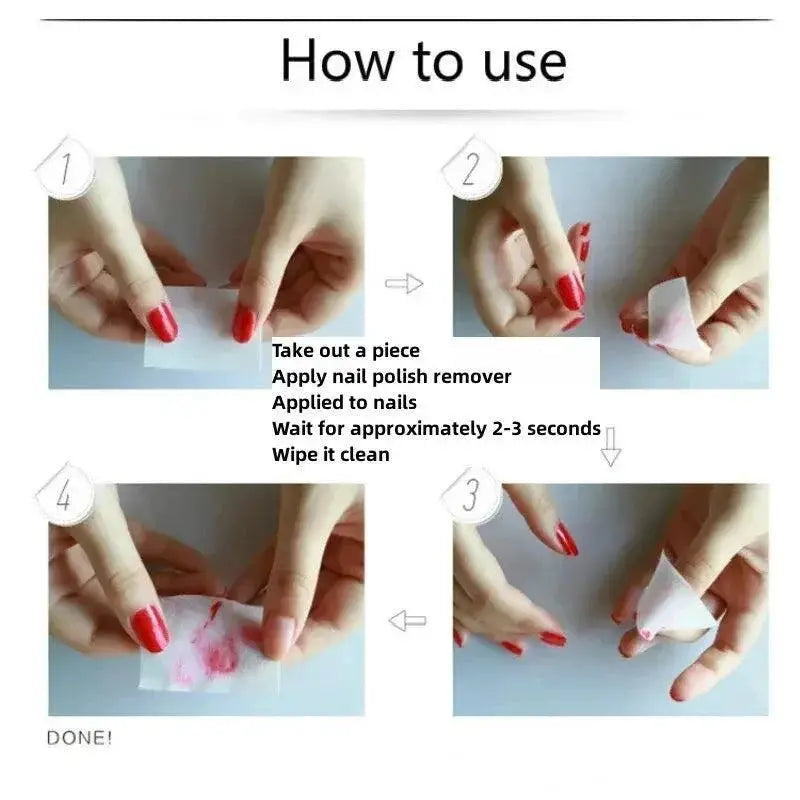 Lint Free Nail Cleaning Pads Professional Nail Care Kit