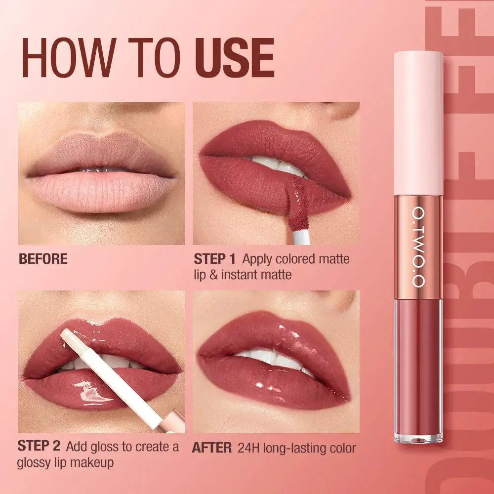 Lip Raincoat and Matte Lipstick Duo for Lasting Lips