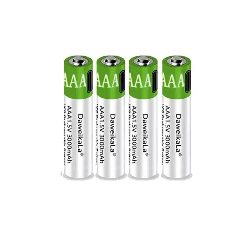 Lithium AAA Battery USB Rechargeable for Toy Keyboard Use