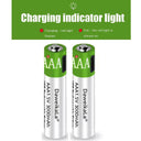 Lithium AAA Battery USB Rechargeable for Toy Keyboard Use