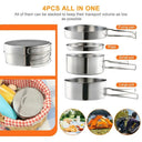 Durable Camping Cookware Set For Hikers