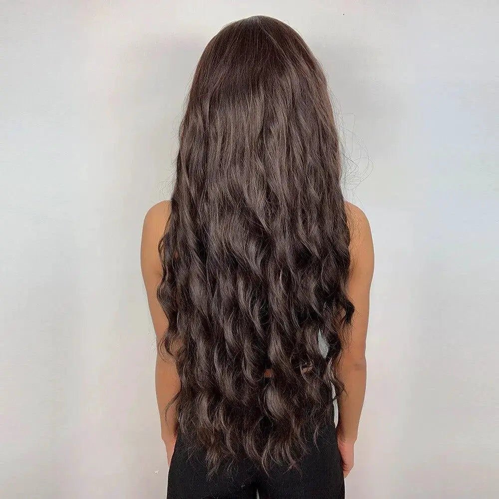 Long Brown Curly Wavy Wig To Elevate Your Look Today