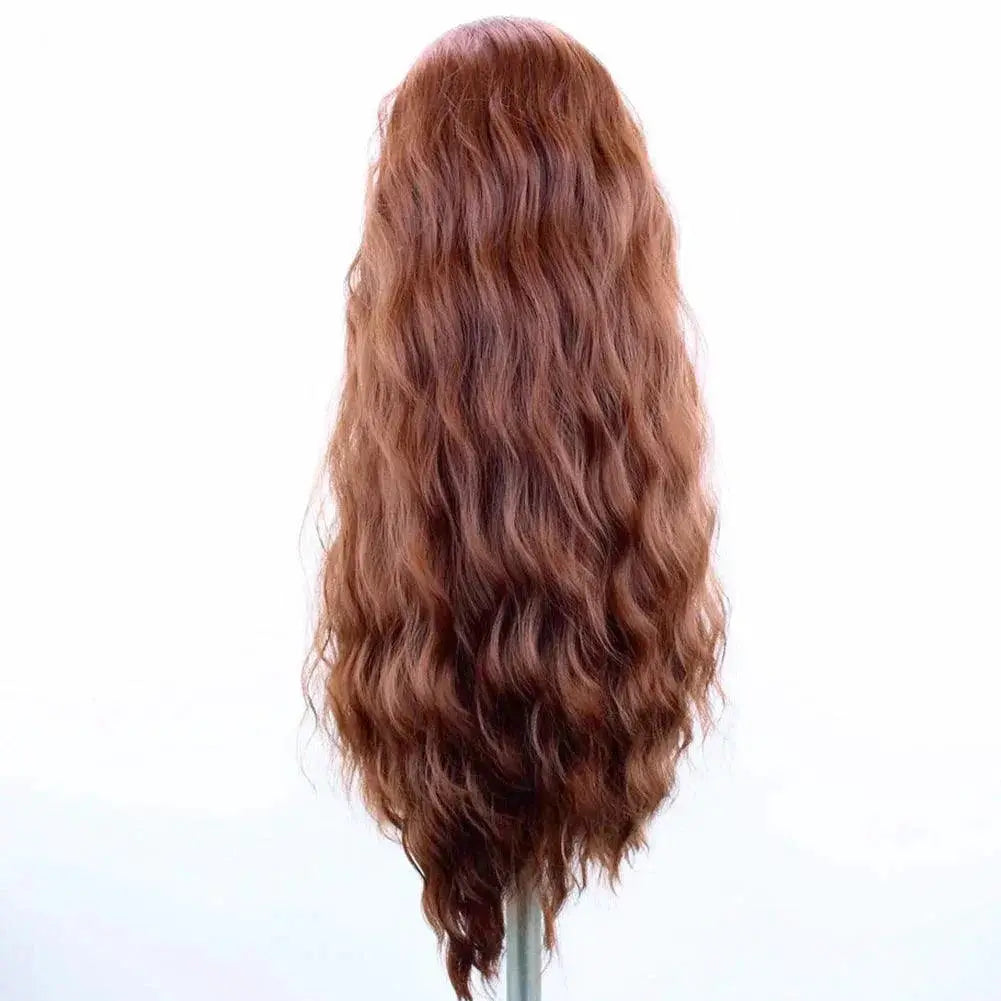 Long Brown Synthetic Lace Front Wig Premium Quality Hair