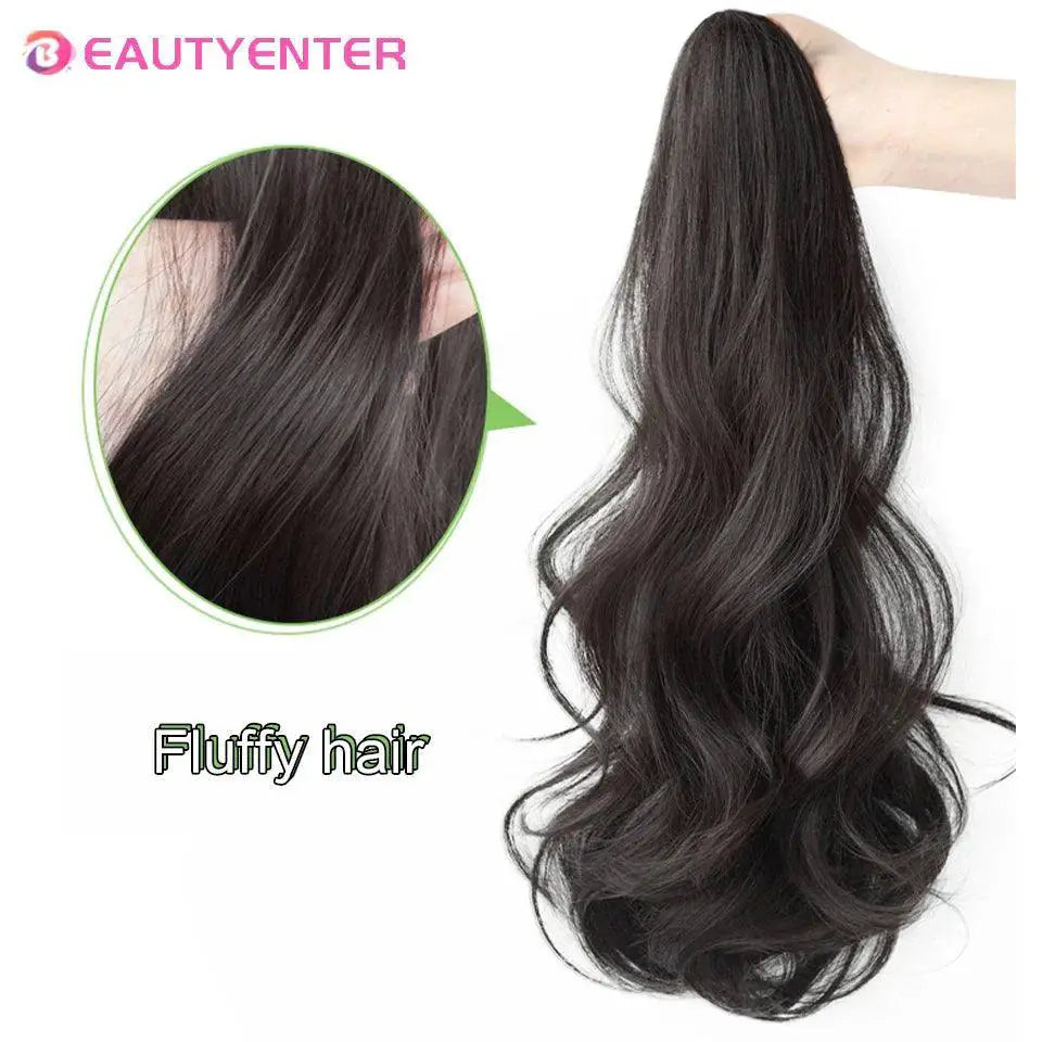 Long Curly Hair Band Ponytail Wig For Quick Transformation