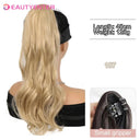 Long Curly Hair Band Ponytail Wig Stylish Quick Transformation