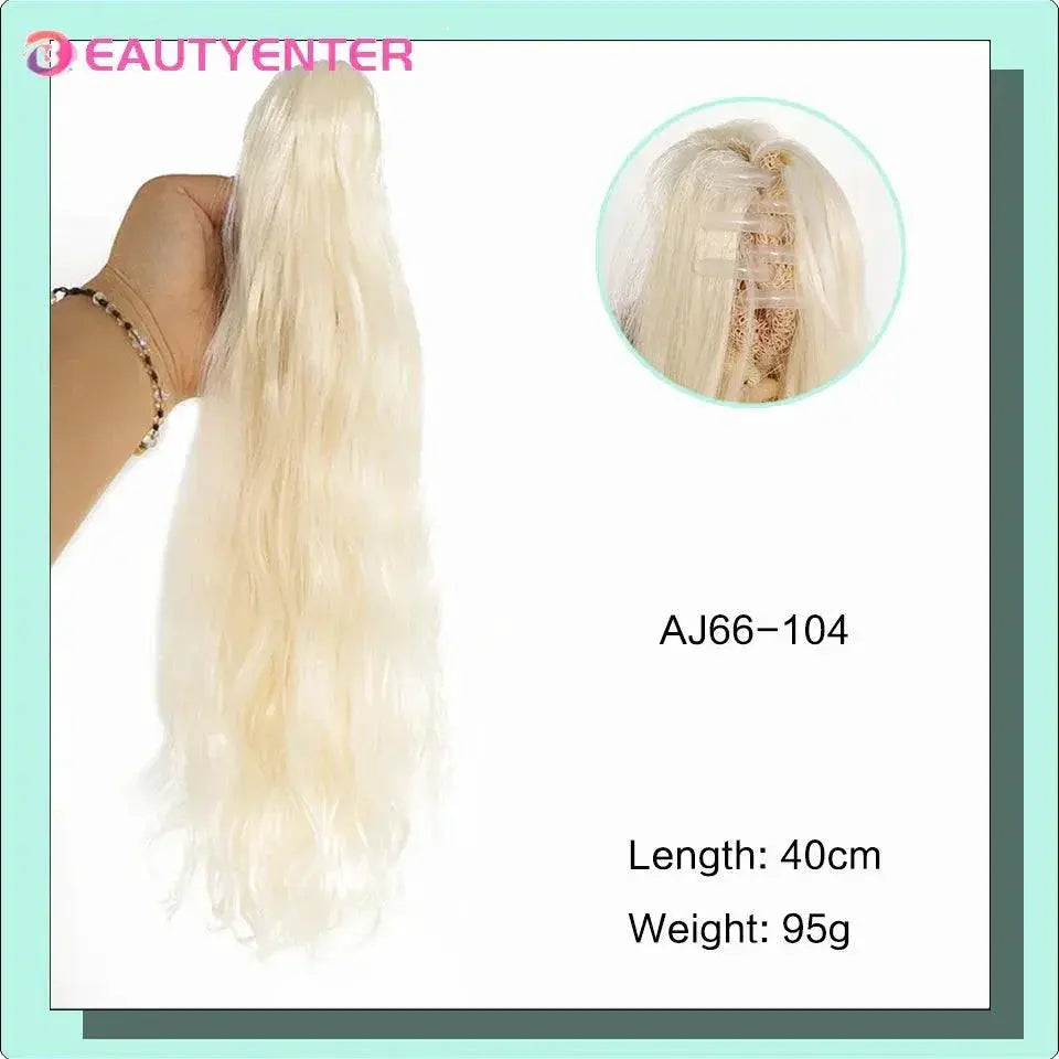 Long Curly Hair Band Ponytail Wig For Quick Transformation
