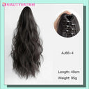Long Curly Hair Band Ponytail Wig Stylish Quick Transformation