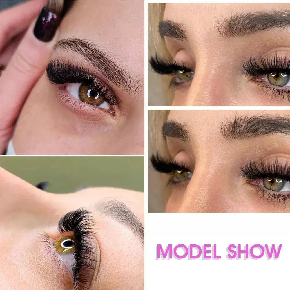 Long Easy Fanning False Lashes Kit For Effortless Extensions