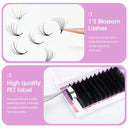 Long Easy Fanning False Lashes Kit for Effortless Extensions