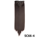 Long Straight Clip Hair Extensions for Volume and Length