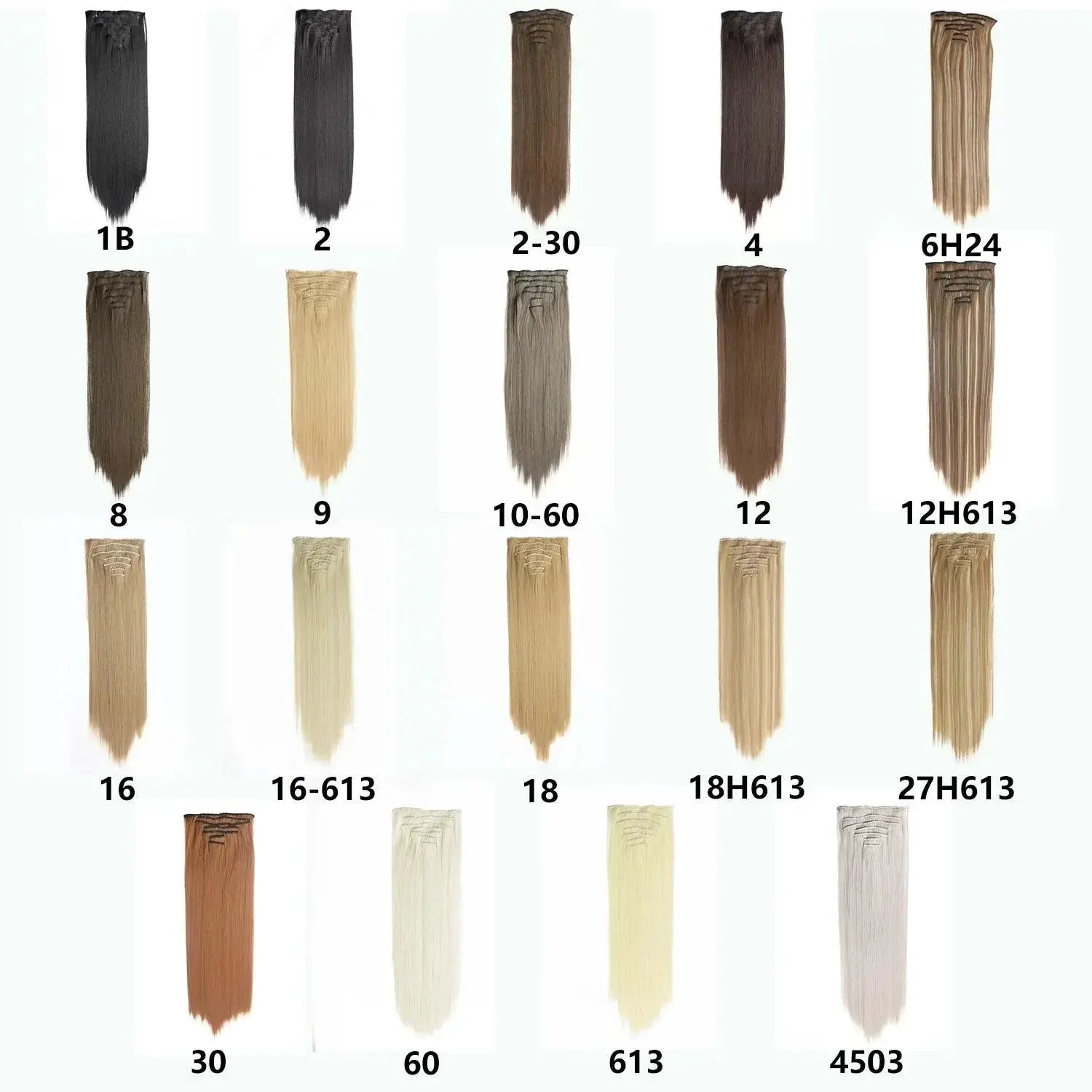 Long Straight Clip In Hair Extensions For Volume And Length