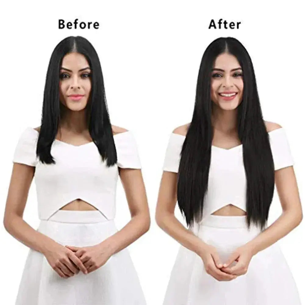 Long Straight Clip In Hair Extensions For Volume And Length