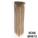 Long Straight Clip Hair Extensions for Volume and Length