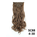 Long Straight Clip Hair Extensions for Volume and Length