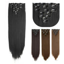 Long Straight Clip Hair Extensions for Volume and Length