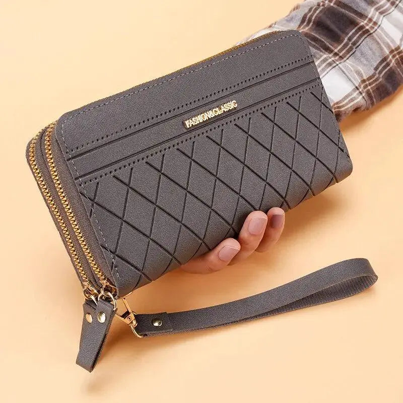 Long Wallet With Tassel Coin Holder Multilayer Money Clip