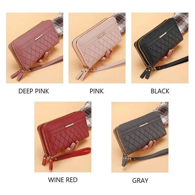 Long Wallet With Tassel Coin Holder Multilayer Money Clip