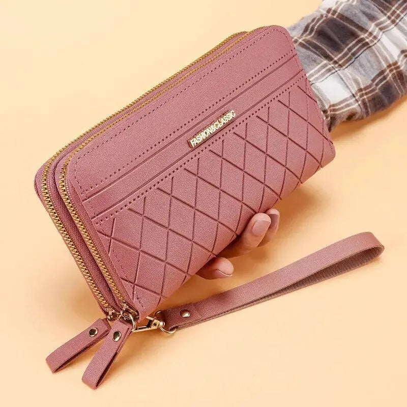 Long Wallet With Tassel Coin Holder Multilayer Money Clip