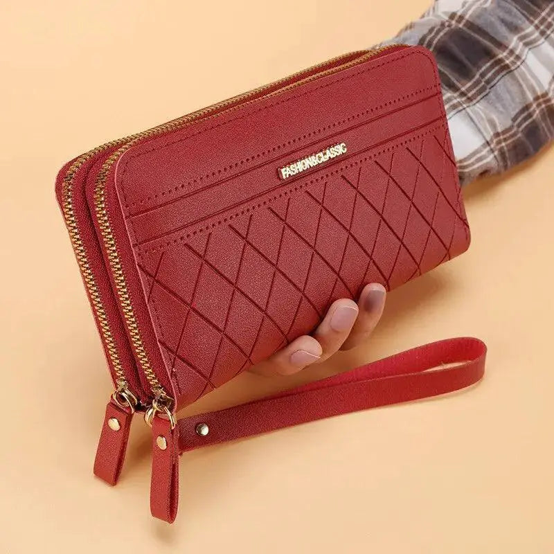 Long Wallet With Tassel Coin Holder Multilayer Money Clip