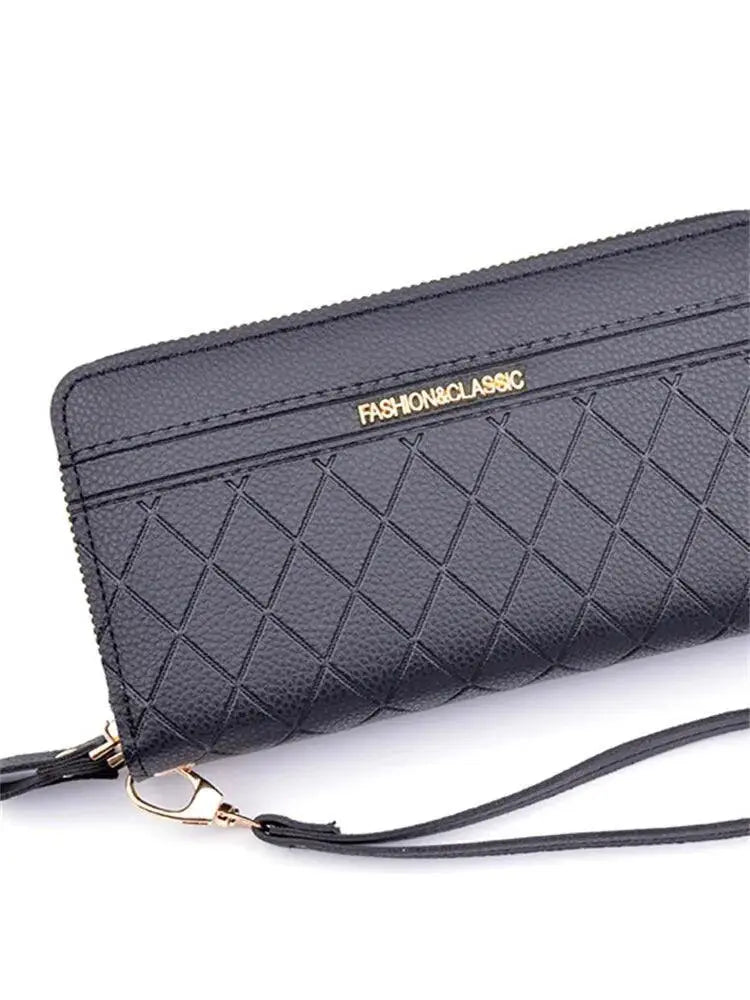 Long Wallet With Tassel Coin Holder Multilayer Money Clip