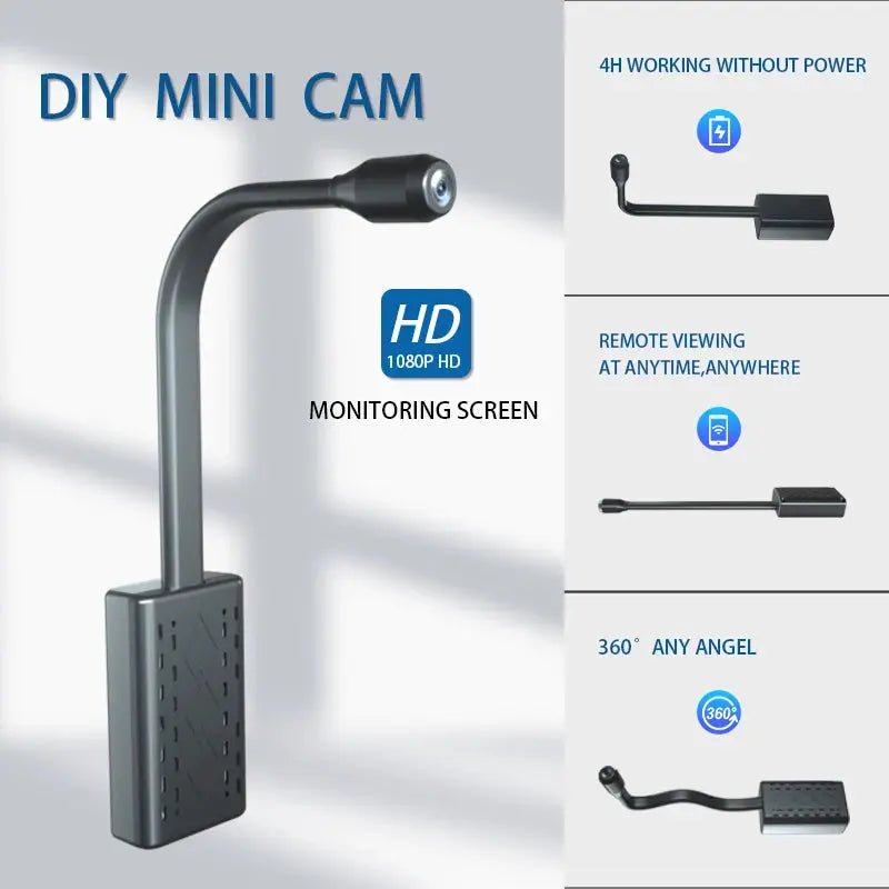 Loop Record Mini Camera 1080P HD WiFi IP Cam With Motion Alerts Home Security