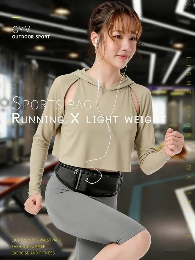 Lotank Unisex Canvas Running Waist Bag Pouch For Phone And Gym Gear Essentials