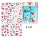 Love Story 3D Nail Stickers Romantic Valentine's Manicure Kit