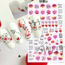 Love Story 3D Nail Stickers Romantic Valentine's Manicure Kit