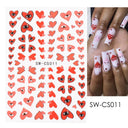 Love Story 3D Nail Stickers Romantic Valentine's Manicure Kit