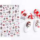 Love Story 3D Nail Stickers Romantic Valentine's Manicure Kit