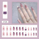 Lovely Butterfly Pink Nail Extensions Set Chic Press-On Tips