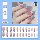 Lovely Butterfly Pink Nail Extensions Set Chic Press-On Tips