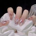 Lovely Butterfly Pink Nail Extensions Set Chic Press-On Tips