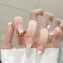 Lovely Butterfly Pink Nail Extensions Set Chic Press-On Tips