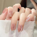 Lovely Butterfly Pink Nail Extensions Set Chic Press-On Tips